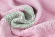 Double Face Knitted Blanket Lance & Joy Pink/Grey