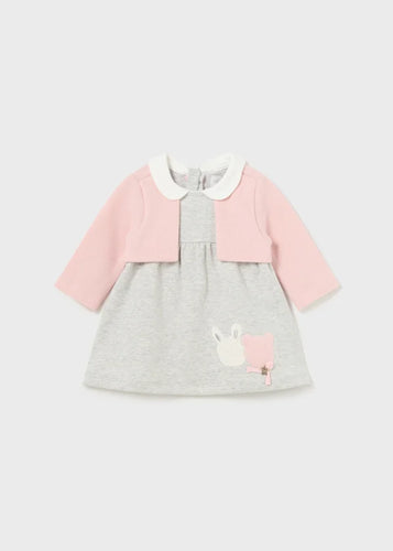 Baby Dress with Cardigan Mayoral Pearl 2841