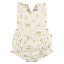 Baby Romper with Ruffle Gerber Bouquets