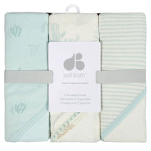 Just Born ® 3-Pack Baby Hooded Towels Desert Cactus
