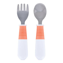 Stainless Steel Fork and Spoon Set Coral