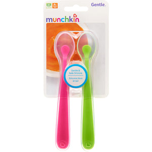 Spoons - Munchkin Silicone 2pk Green/Pink
