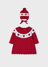 Baby Knit Dress with Hat Mayoral Red 2807