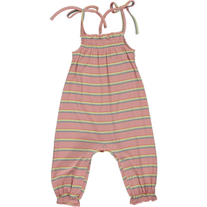 Baby Romper - Vignette Victoria Pink Stripes (V814A)