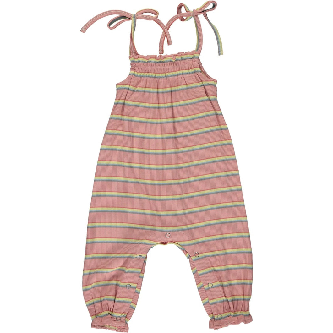 Baby Romper - Vignette Victoria Pink Stripes (V814A)