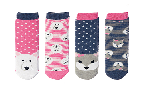 Flapjacks - Kids Cabin Socks Polar Bear/Arctic Fox