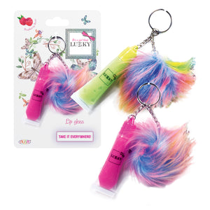 LUKKY Lipgloss with with plush keychain 0.20fl.oz. T21356