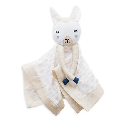 Lulujo Muslin Lovey - Llama