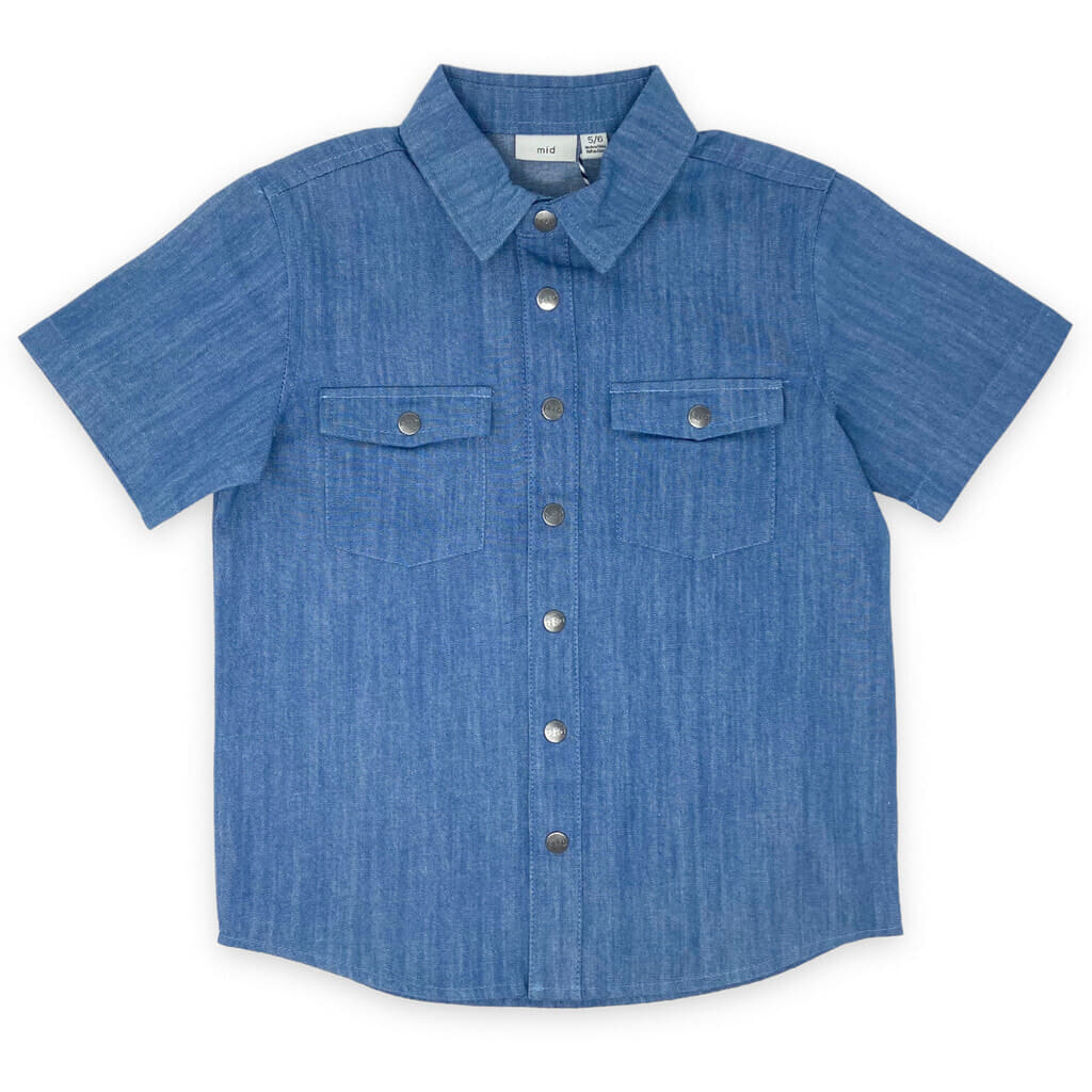 Baby Shirt - MID Blue Denim (1234582)