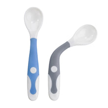 Silibend Bendable Spoon 2pcs -  Blue/Grey