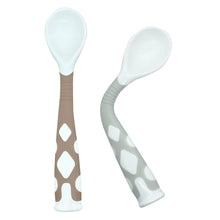 Silibend Bendable Spoon 2pcs - Almond/Day Dream Grey
