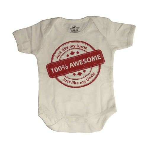 Organic Onesie - Awesome Uncle