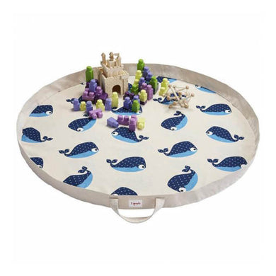 Play Mat Bag 3 Sprouts Blue Whale