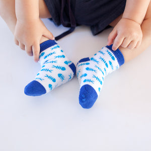 Buddy Baby 3 Pc Socks Set Zoocchini  Shark 0-24m